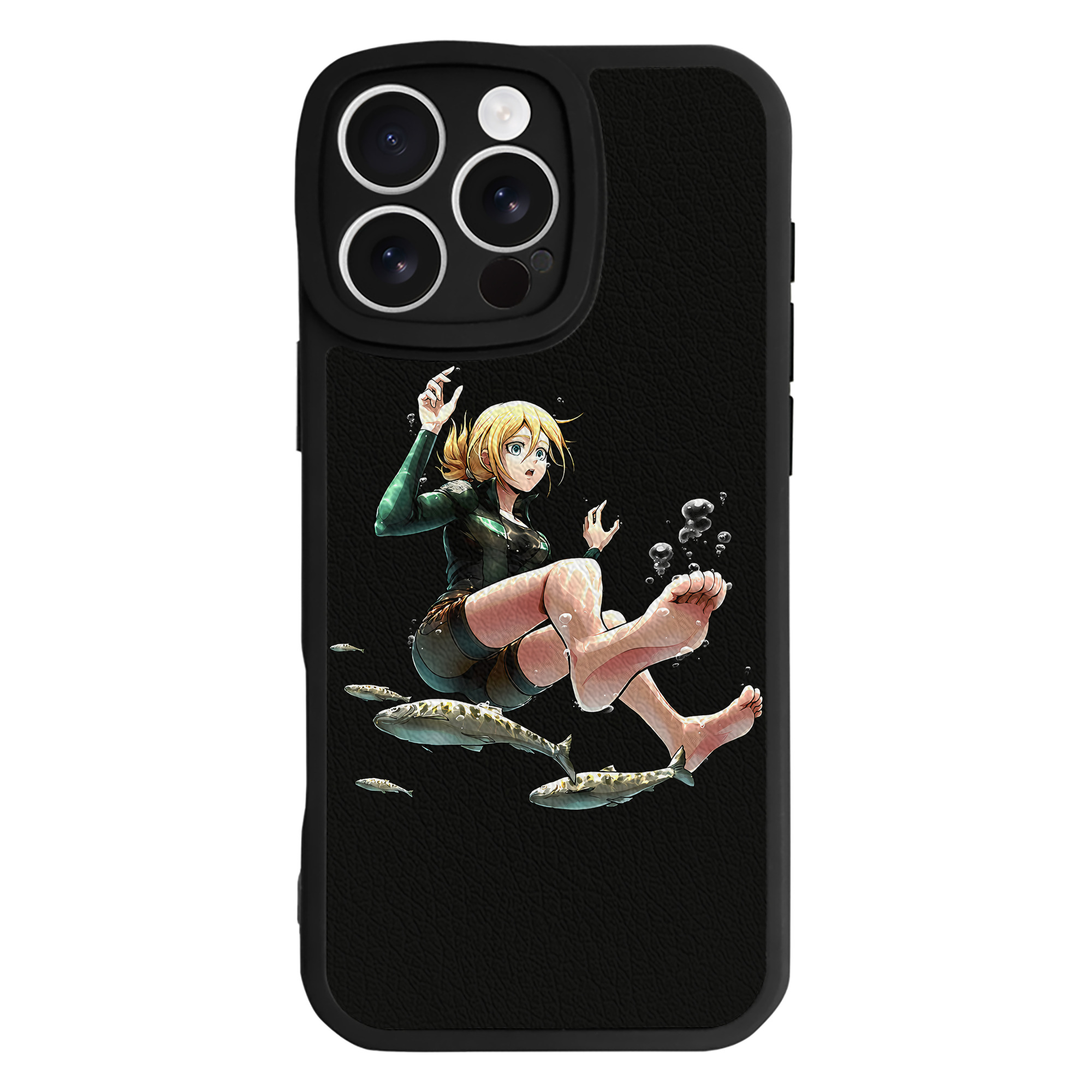 （画像用） 進撃の巨人 クリスタ·レンズ Attack on Titan Christa Lenz 【iPhone 16シリーズ対応】シリコンスマホケース（レザー調） 材質：シリコン